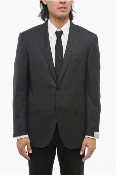 Corneliani Wool Side Vents Notch Lapel 2-button Blazer