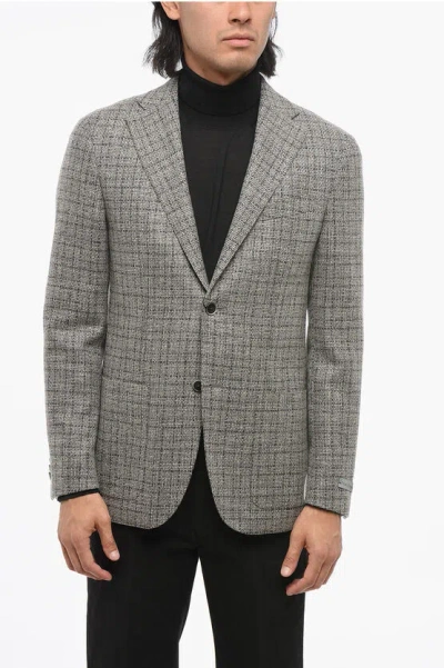 Nino Danieli Wool Single Breasted Blazer With Patch Pockets
