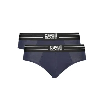 Cavalli Class Blue Cotton Men Underwear In Blue
