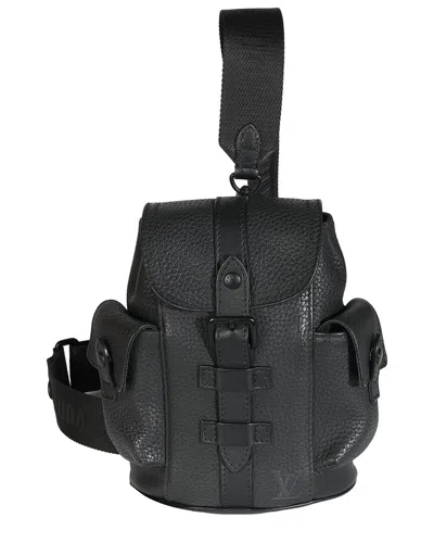 Pre-owned Louis Vuitton Black Taurillon Leather Christopher Xs Backpack (authentic Pre-  Loved)