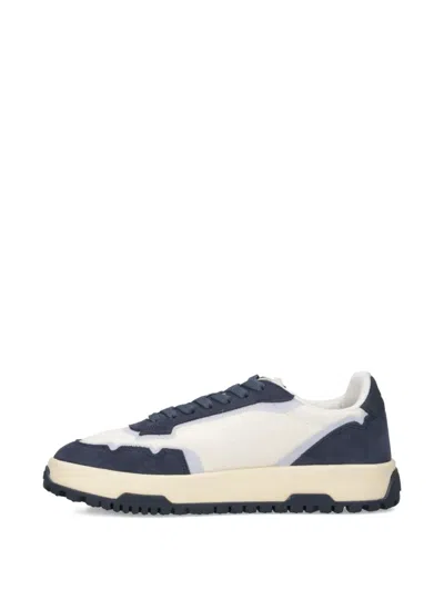 Autry Contemporary Low Top Sneakers With Contrast Panels In Blue