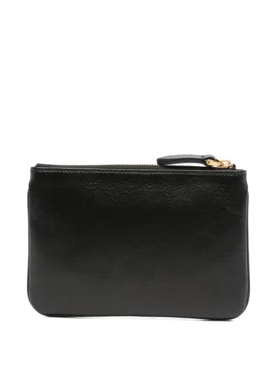 Valentino Viva Superstar Zip-fastening Leather Wallet In Brown