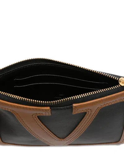 Valentino Viva Superstar Zip-fastening Leather Wallet In Brown