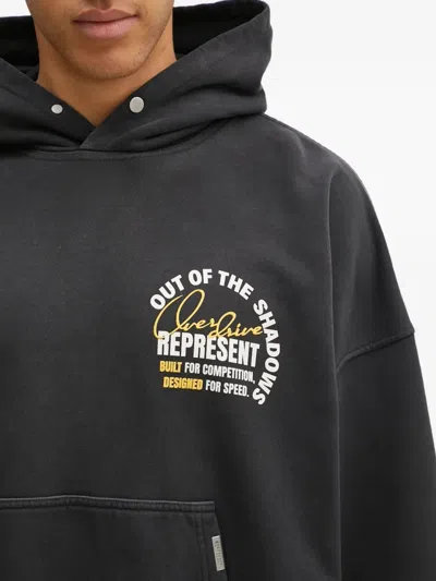 Represent Out Of The Shadows Graphic Hoodie In Gray