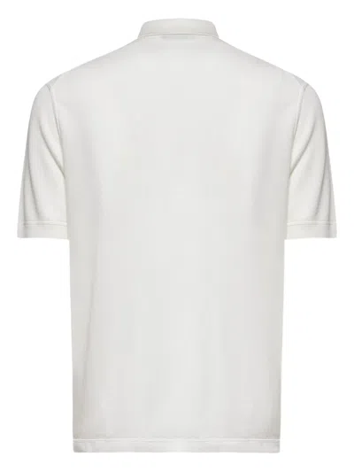 Zegna Silk Cotton Polo Shirt With Button Placket