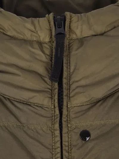 Stone Island Crinkle Reps Ny Jacket Badge In Green