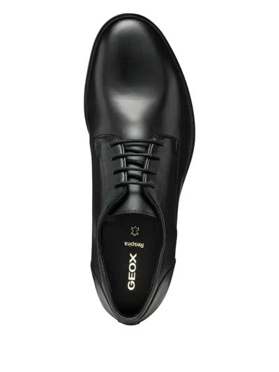 Geox Rezzonico Derby Shoes In Black