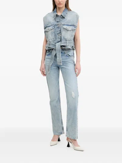 Hugo Boss Acid-wash Jeans In Blue