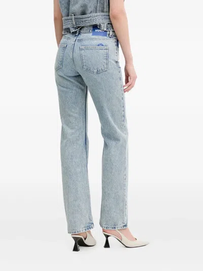 Hugo Boss Acid-wash Jeans In Blue