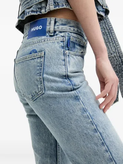 Hugo Boss Acid-wash Jeans In Blue