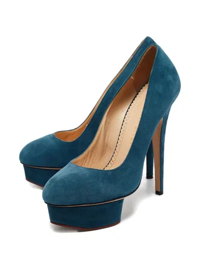 Pre-owned Charlotte Olympia  130mm Dolly Platform Pumps
