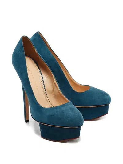 Pre-owned Charlotte Olympia  130mm Dolly Platform Pumps