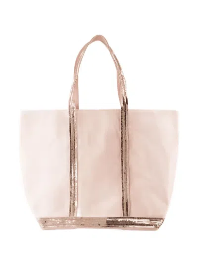 Vanessa Bruno Large Cabas Sequin-trimmed Tote Bag