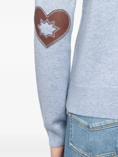Zadig & Voltaire Cici Ws Heart Patch Sweater