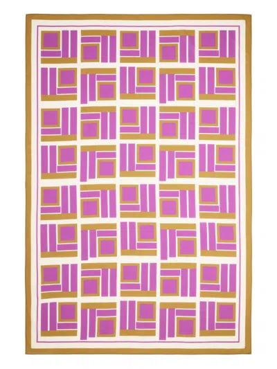 Eres Vibration Geometric-print Beach Wrap Skirt In Pink