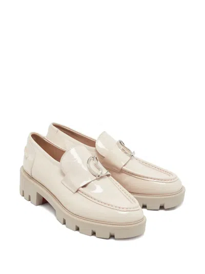 Pre-owned Christian Louboutin 40mm Leather Platform Loafers