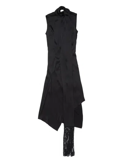 Acne Studios Draped Fringed Midi Dress
