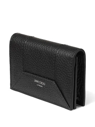 Jimmy Choo Medium Nello Wallet In Black