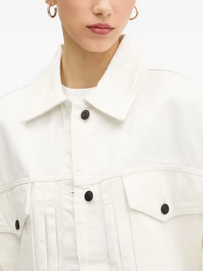 Hugo Boss Patch-pocket Denim Jacket In White