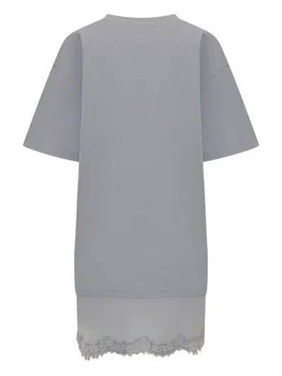 Stella Mccartney Lace-embellished Cotton Mini Dress