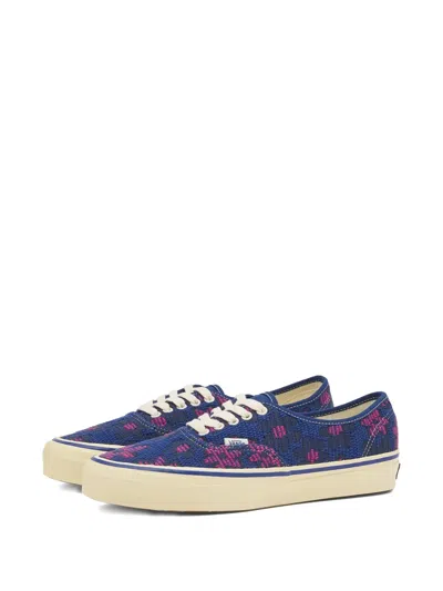 Vans Man Sneakers Navy Size 9 Textile Fibers In Blue