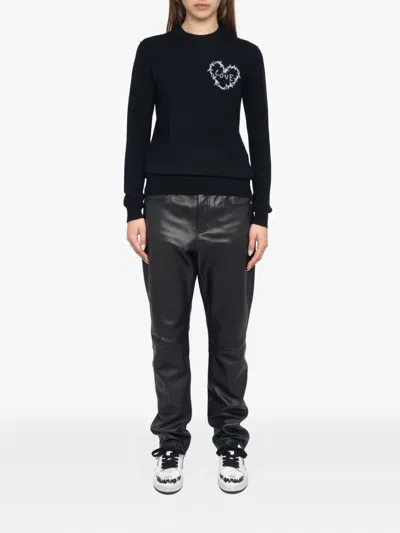 Zadig & Voltaire Kendy Heart Embroidered Sweater