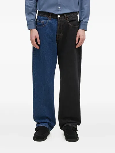 Aries Embroidered-logo Jeans In Multi