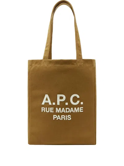 Apc A.p.c. Lou Rue Madame Tote Bags In Brown