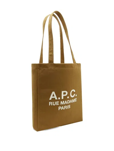 Apc A.p.c. Lou Rue Madame Tote Bags In Brown