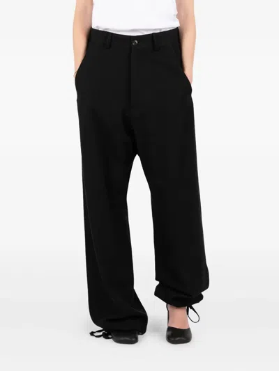 Société Anonyme Drawstring-cuffs Trousers In Black