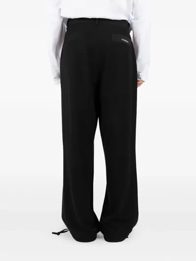 Société Anonyme Drawstring-cuffs Trousers In Black
