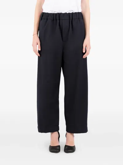 Société Anonyme Chiba Elastic-waist Trousers In Black