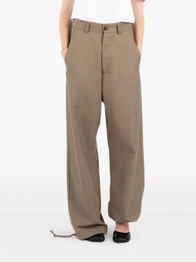 Société Anonyme Drawstring-cuff Trousers In Brown