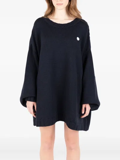 Société Anonyme Logo-patch Wide-sleeve Sweater In Black