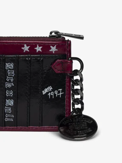 Zadig & Voltaire Sunny Card Punk Wallet In Black