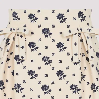 Valentino A-line Skirt In Wool And Silk Blend