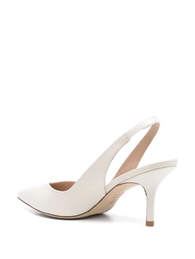 Stuart Weitzman Pointed Toe Slingback Heels With Delicate Strap