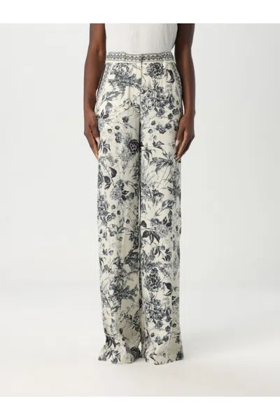 Simona Corsellini Wide-leg Trousers With Floral Print