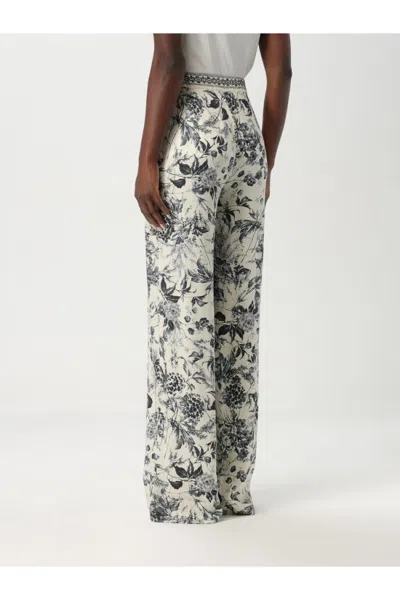 Simona Corsellini Wide-leg Trousers With Floral Print