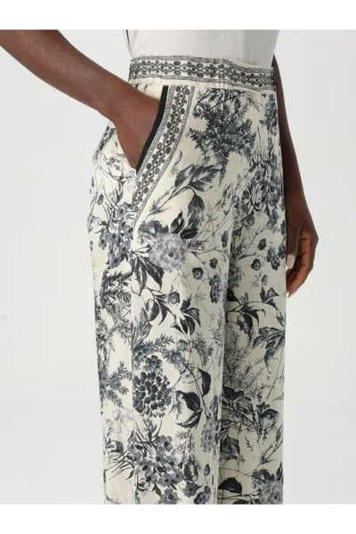 Simona Corsellini Wide-leg Trousers With Floral Print