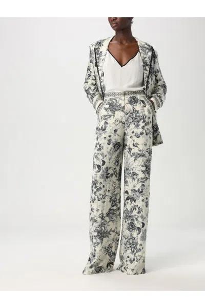 Simona Corsellini Wide-leg Trousers With Floral Print