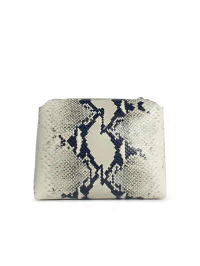 Khaite 'lina Crossbody' 'natural Python' Leather Crossbody Bag