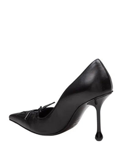 Jimmy Choo Scarlett 95 Pumps With Pointed Toe And Square Cut Design In Black