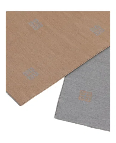 Givenchy 4g Logo Pattern Wool Scarf