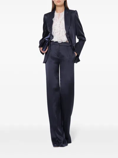 Alberta Ferretti High-waisted Wide-leg Trousers