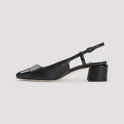 Jimmy Choo Patent Leather Pumps With Slingback And Decorative Button