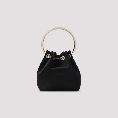 Jimmy Choo Bonbon Handbag With Drawstring Closure And Circular Metal Handle