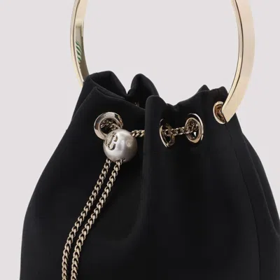 Jimmy Choo Bonbon Handbag With Drawstring Closure And Circular Metal Handle
