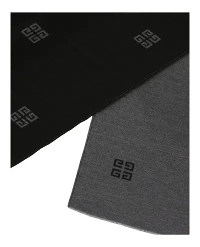 Givenchy 4g Logo Pattern Wool Scarf