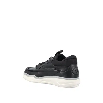 Valentino Garavani Hybrid Rainboot Leather Sneakers With Signature Branding